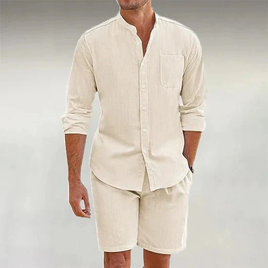 Matteo | Herren Leinenset Sommer Entspannt Zweiteilig - Image 3