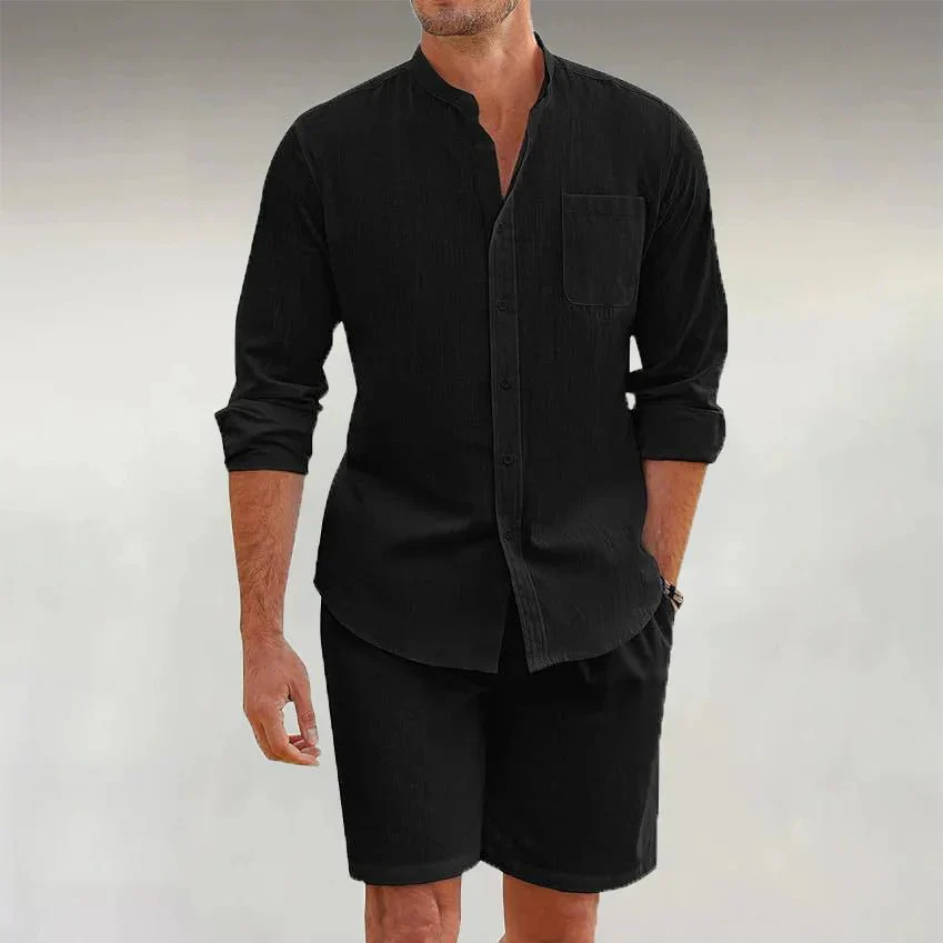 Matteo | Herren Leinenset Sommer Entspannt Zweiteilig - Image 5
