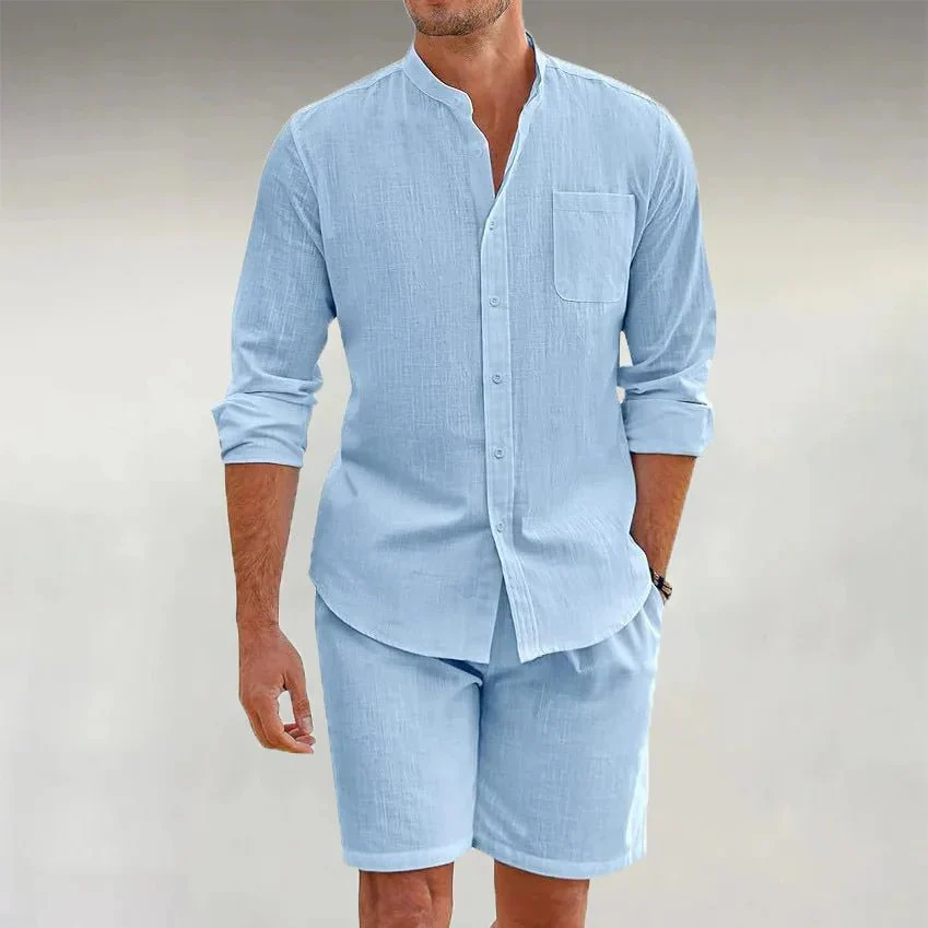 Matteo | Herren Leinenset Sommer Entspannt Zweiteilig - Image 6