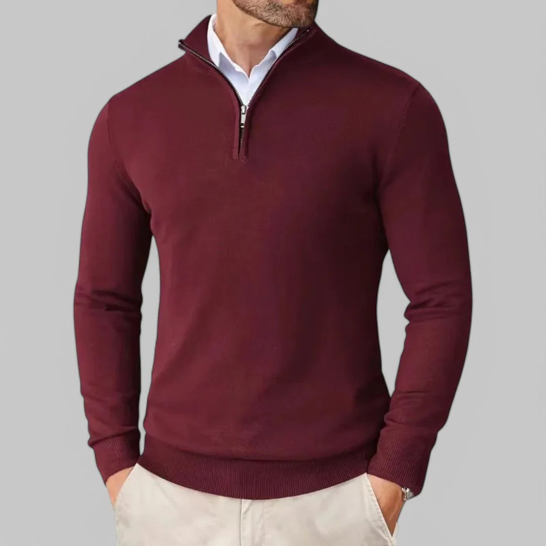 Mattia | Bequemer Pullover mit halbem Reißverschluss - Image 2