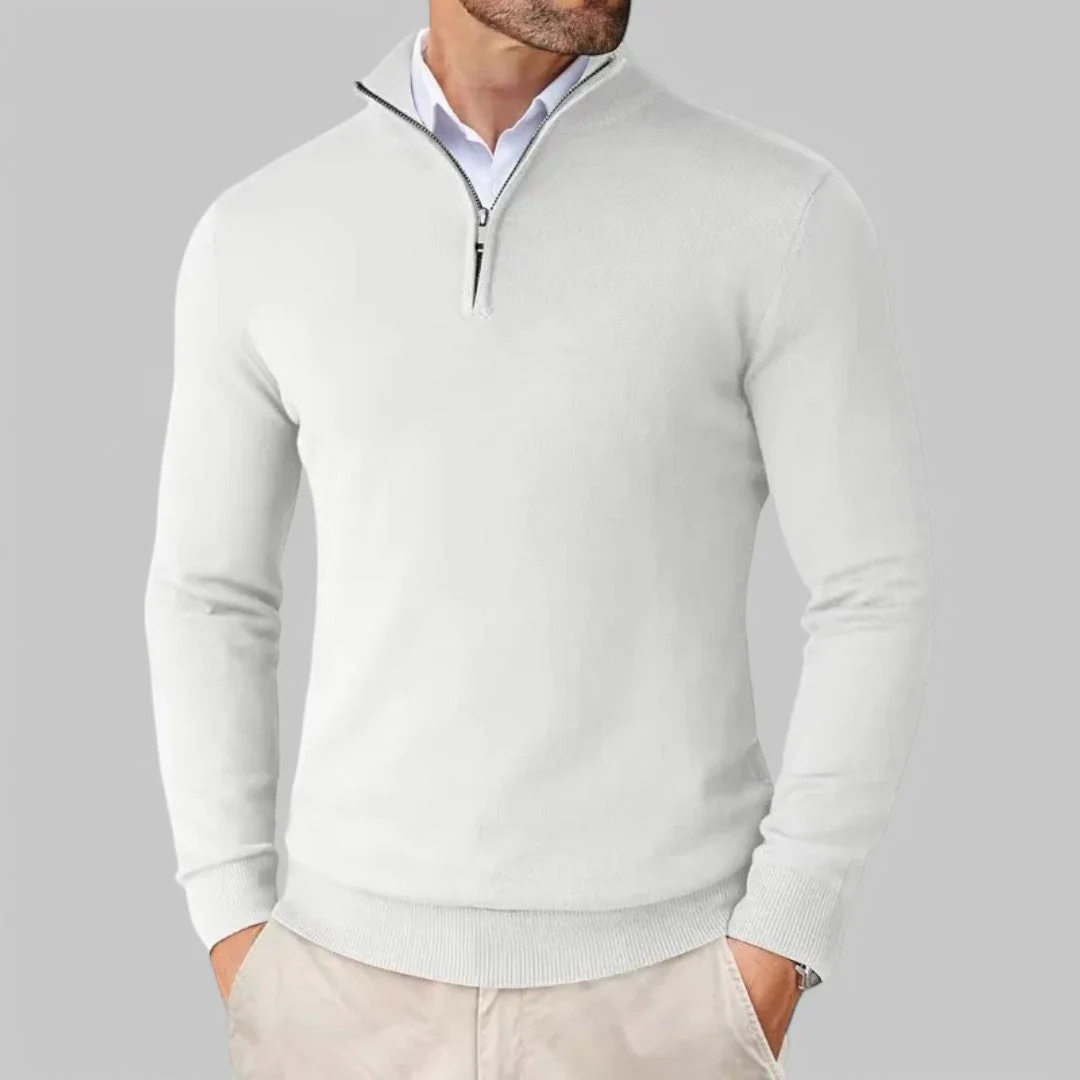 Mattia | Bequemer Pullover mit halbem Reißverschluss - Image 4
