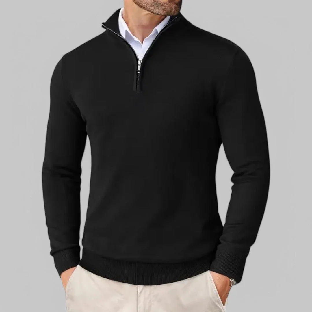Mattia | Bequemer Pullover mit halbem Reißverschluss - Image 6