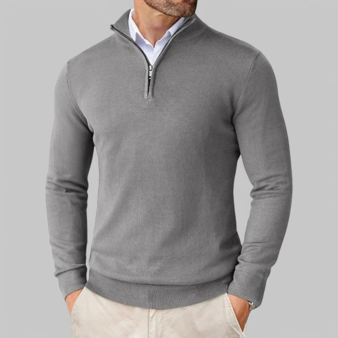 Mattia | Bequemer Pullover mit halbem Reißverschluss - Image 7