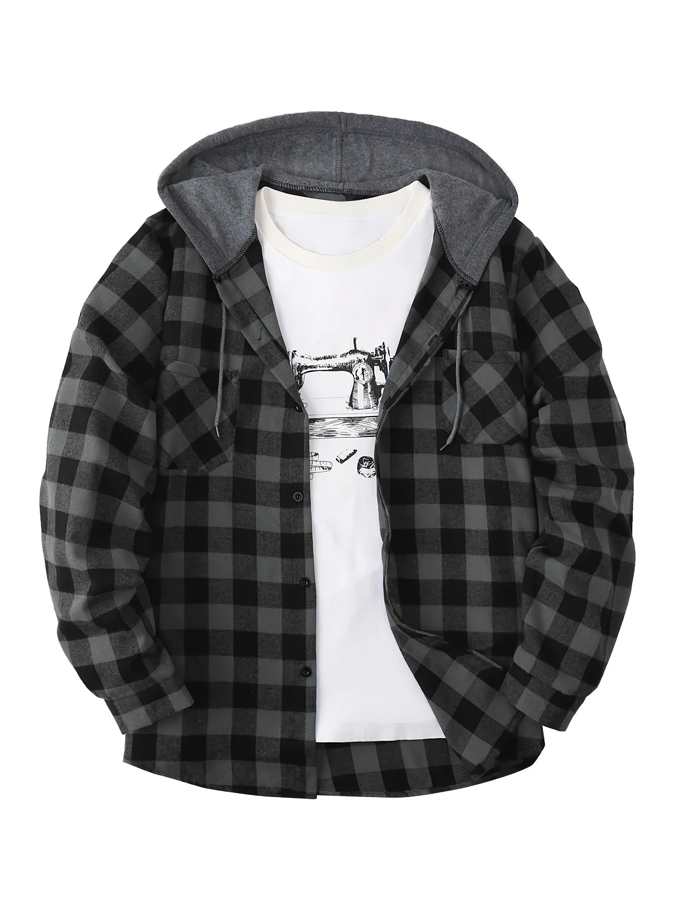 MAX HOODIE FLANELLJACKE - Image 3