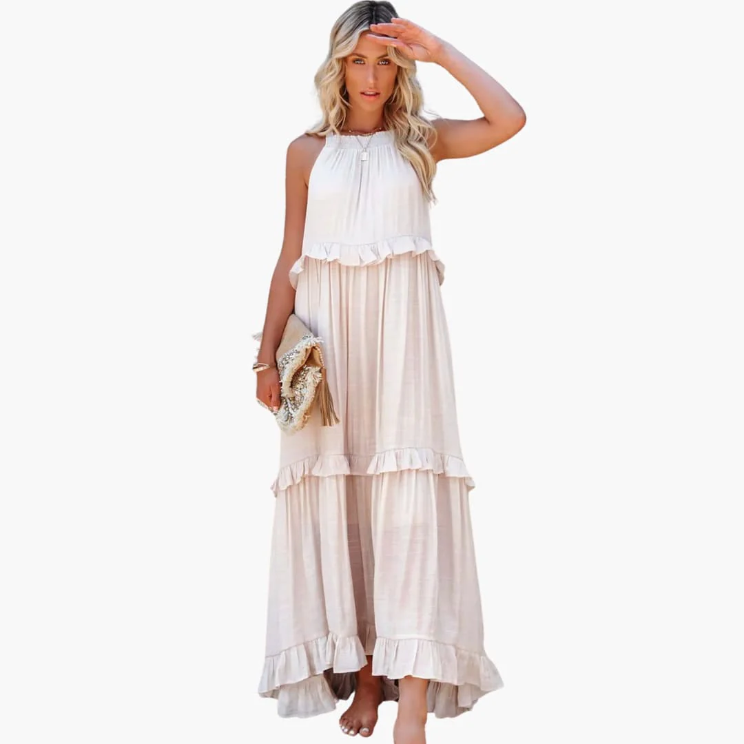 Maxikleid Stufen - Rüschenkleid für Damen, elegant & luftig - Image 14