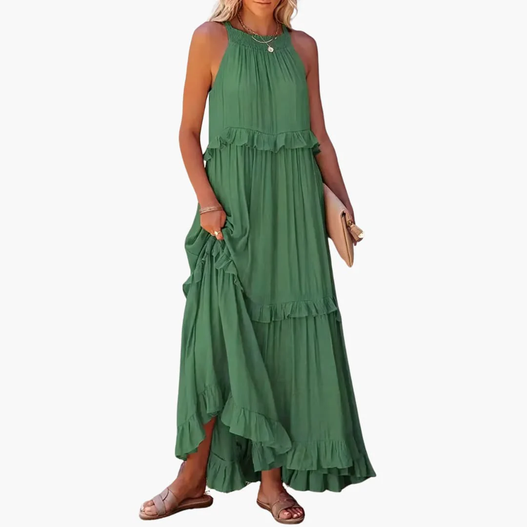 Maxikleid Stufen - Rüschenkleid für Damen, elegant & luftig - Image 17
