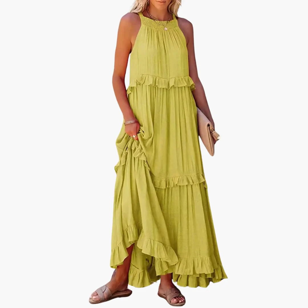 Maxikleid Stufen - Rüschenkleid für Damen, elegant & luftig - Image 20