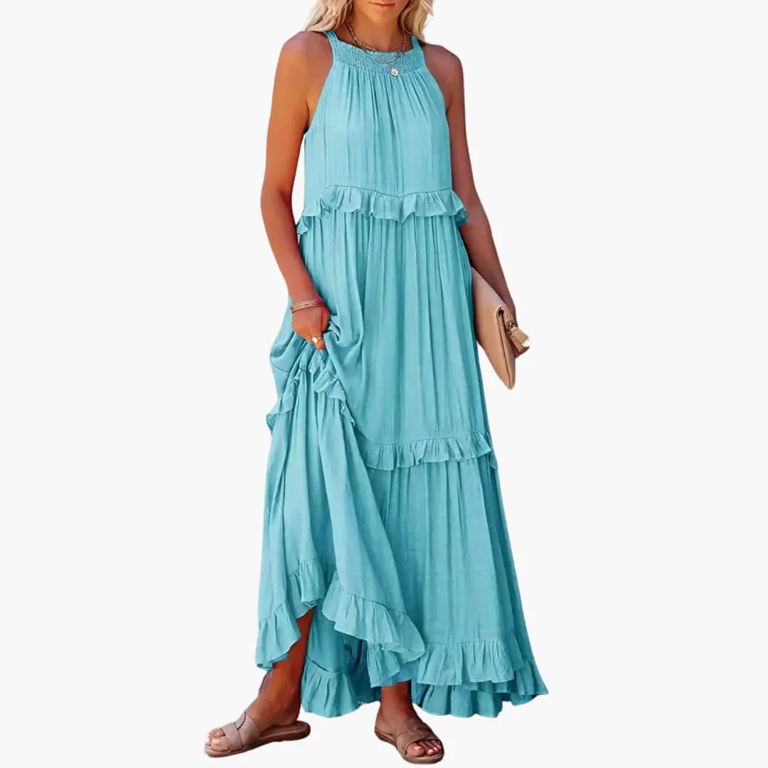 Maxikleid Stufen - Rüschenkleid für Damen, elegant & luftig - Image 21