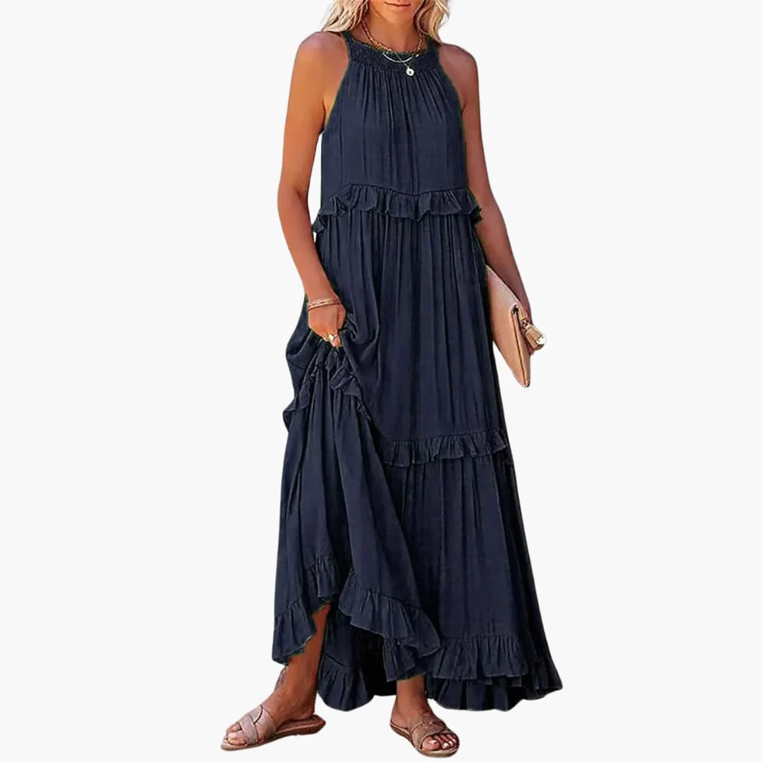 Maxikleid Stufen - Rüschenkleid für Damen, elegant & luftig - Image 22