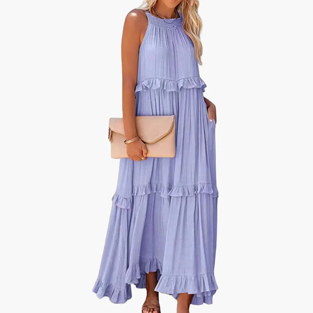 Maxikleid Stufen - Rüschenkleid für Damen, elegant & luftig - Image 24
