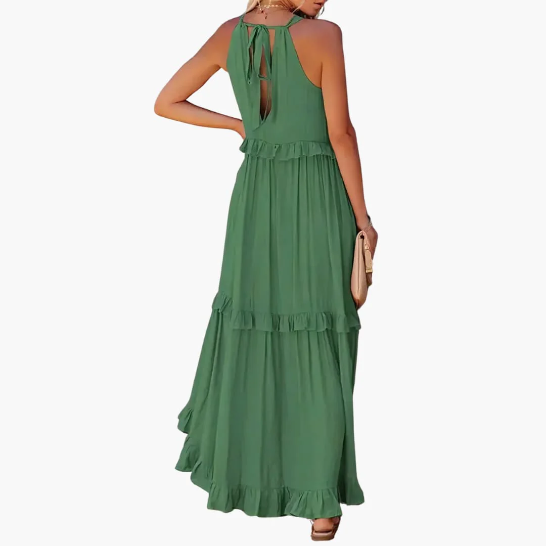 Maxikleid Stufen - Rüschenkleid für Damen, elegant & luftig - Image 5