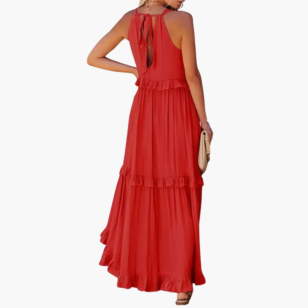 Maxikleid Stufen - Rüschenkleid für Damen, elegant & luftig - Image 7