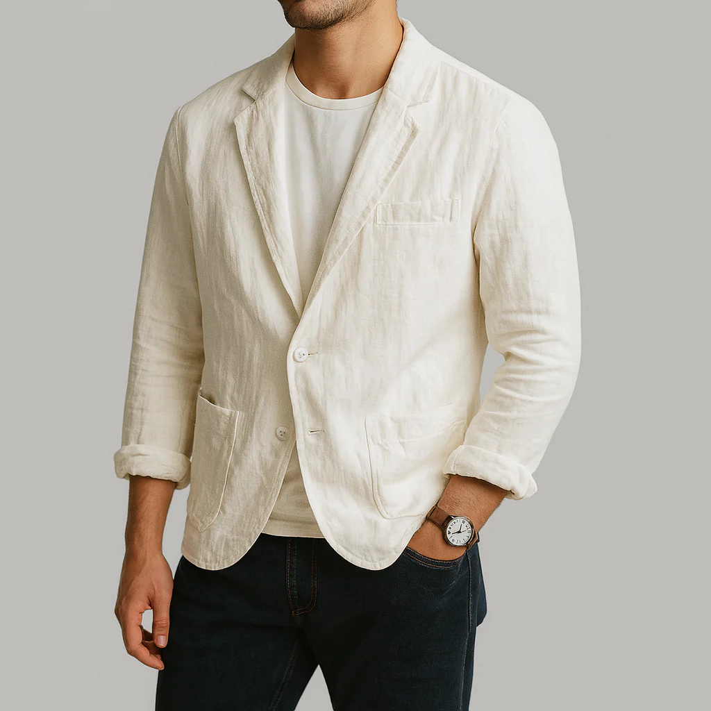 Maximilian | Leichte Strickjacke aus Leinenmischung - Image 3