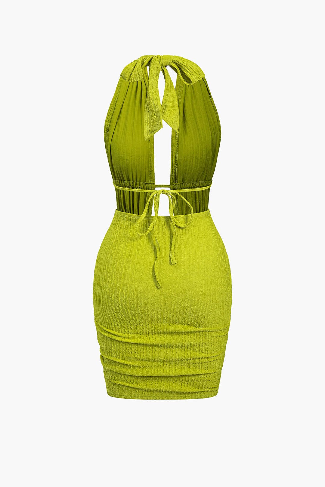 Maya | Sexy Backless Halter Minikleid mit Raffungen – Sommerliches Party-Kleid für heiße Nächte - Image 5