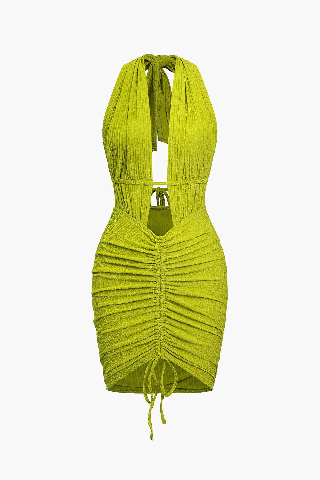Maya | Sexy Backless Halter Minikleid mit Raffungen – Sommerliches Party-Kleid für heiße Nächte - Image 7