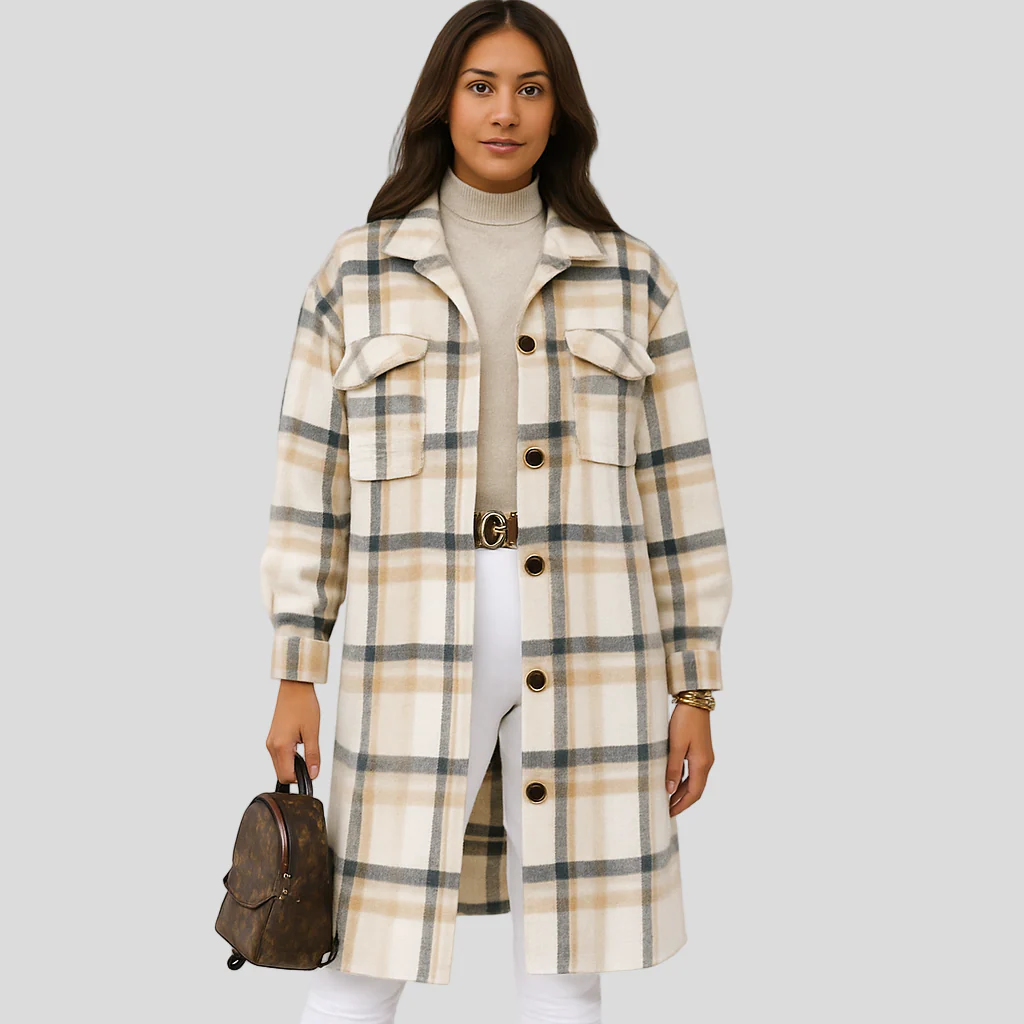 Megan | Karierte Wolljacke - Image 3