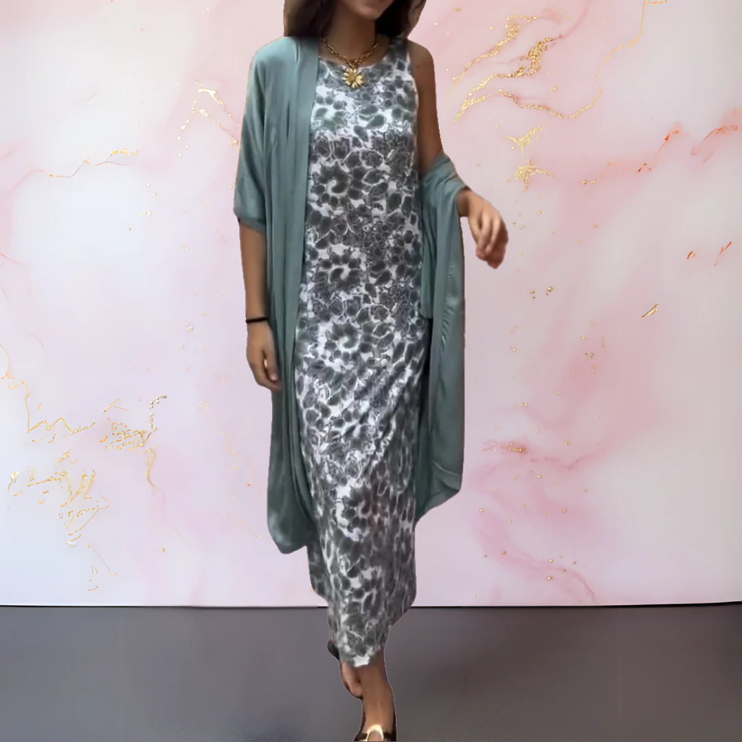 Mel | Elegantes Kleid mit Strickjacke - Image 3