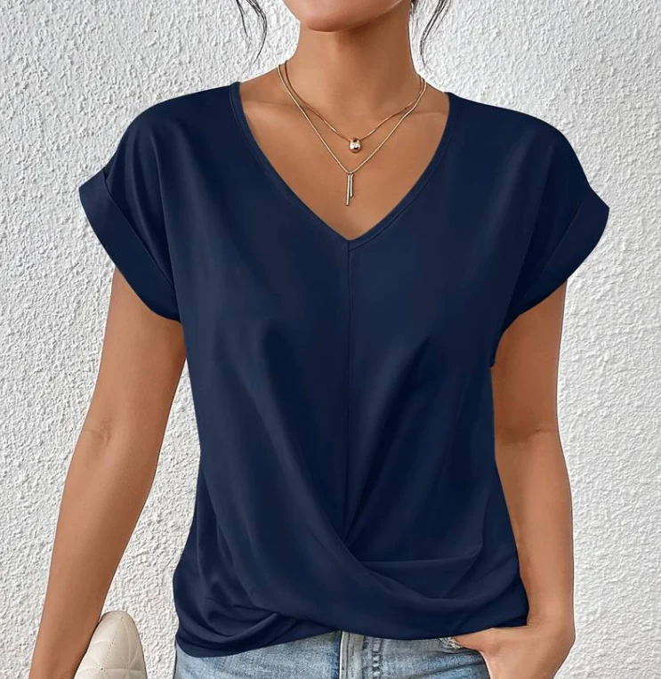 Melanie | Elegantes und bequemes Top mit V Ausschnitt - Image 2