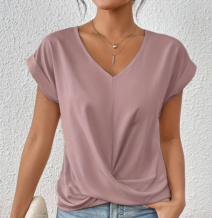 Melanie | Elegantes und bequemes Top mit V Ausschnitt - Image 4