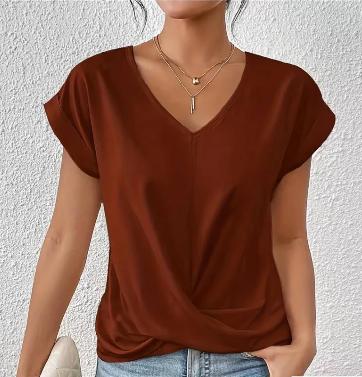 Melanie | Elegantes und bequemes Top mit V Ausschnitt - Image 5
