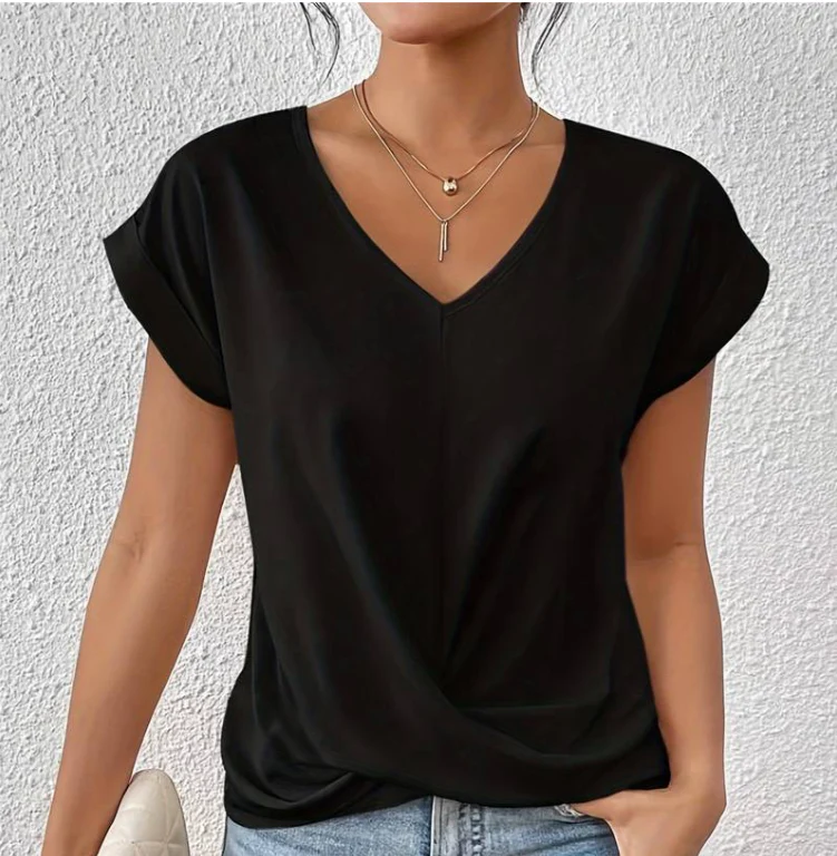 Melanie | Elegantes und bequemes Top mit V Ausschnitt - Image 6