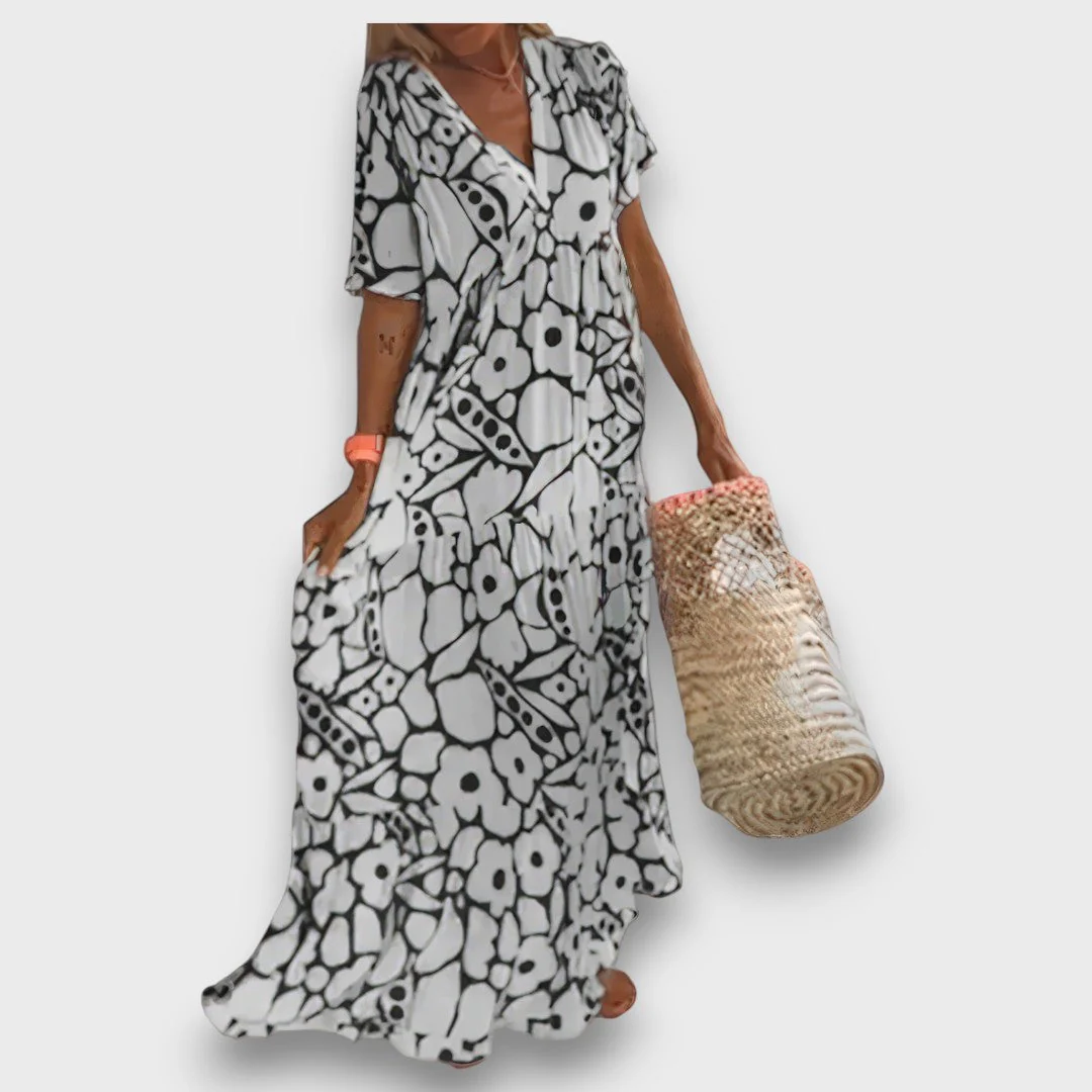 Melina – Luftiges kleid mit V-Ausschnitt - Image 5