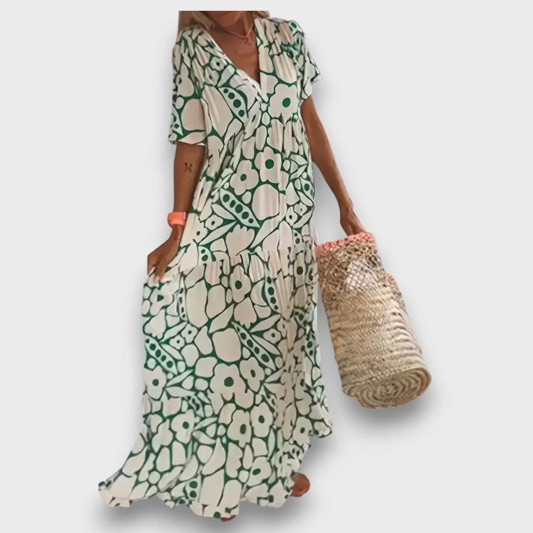 Melina – Luftiges kleid mit V-Ausschnitt - Image 6