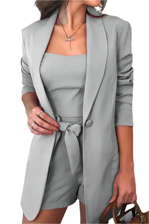 Meliora - 3-tlg. schickes Blazer-Kurzset - Image 6