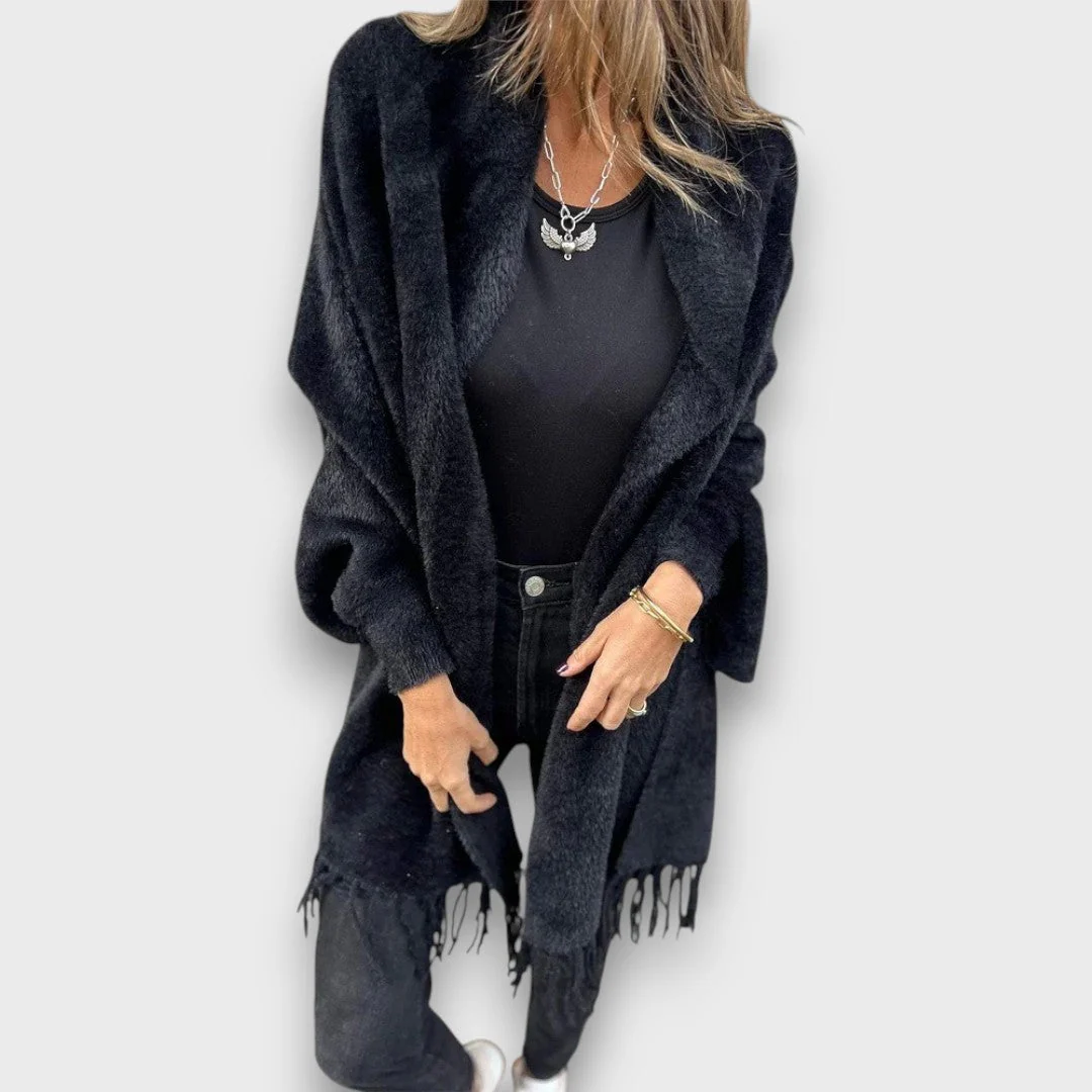 Meliora – Elegante Strickjacke mit Fransen - Image 4