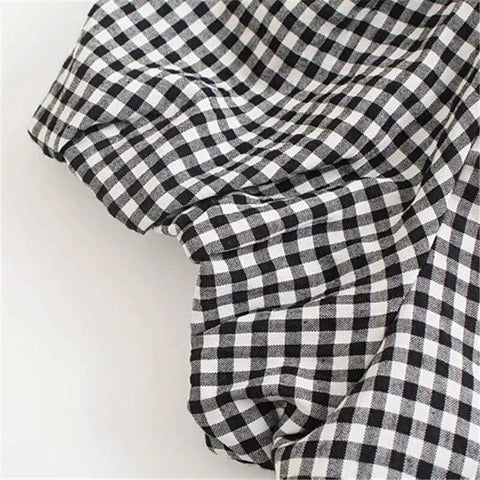 Melisandra – Baumwoll-Gingham-Kleid - Image 2