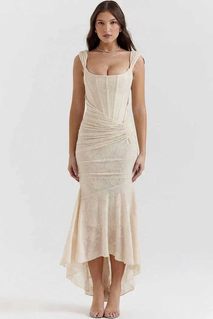 Melly – Elegantes schulterfreies Spitzenkleid - Image 5