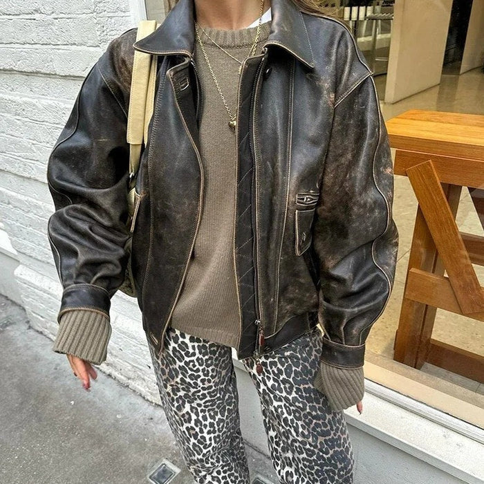 Mercille – Damen-Taillenhose mit Leopardenmuster und hohem Bund - Image 3