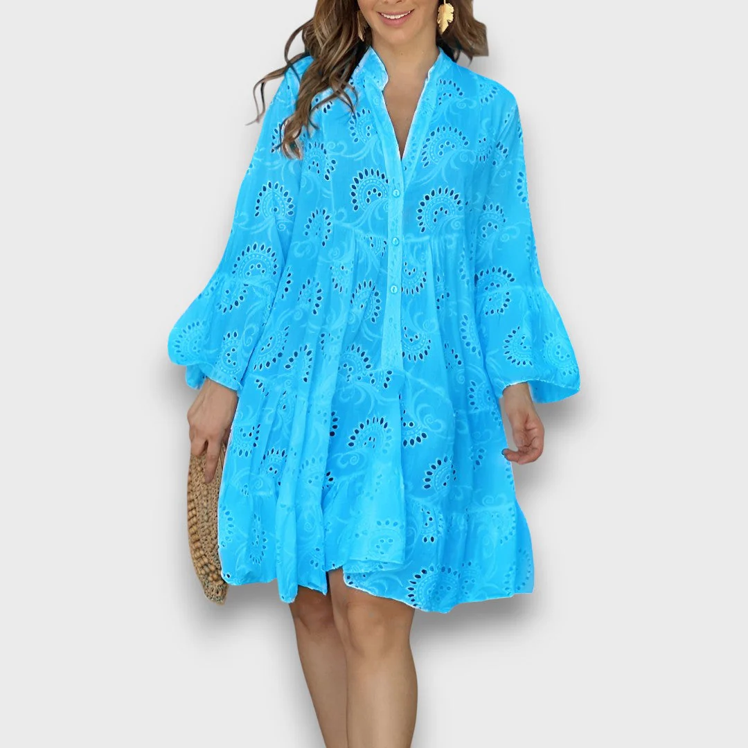 Merelina – Kleid mit Broderie und Volantärmeln - Image 3