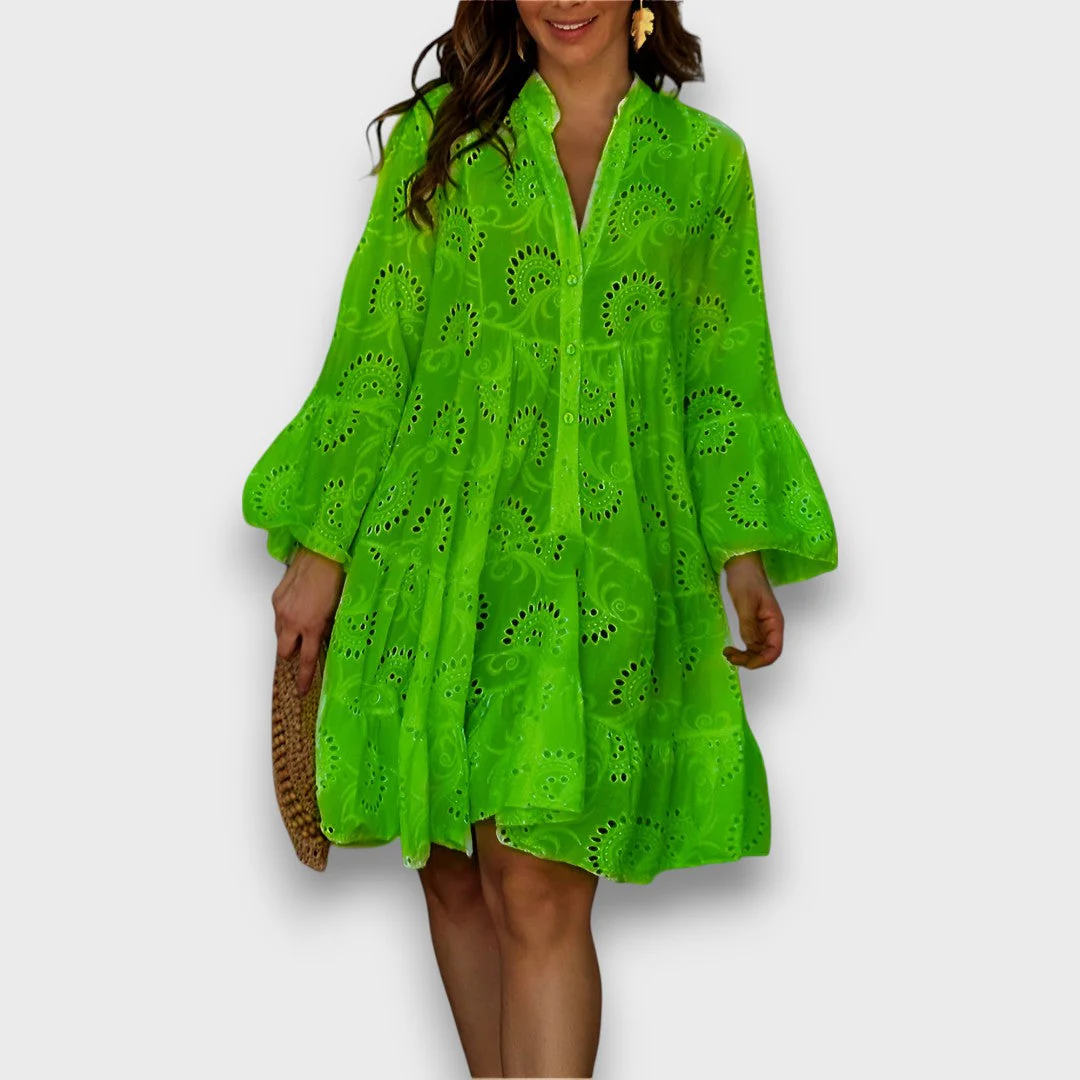Merelina – Kleid mit Broderie und Volantärmeln - Image 4