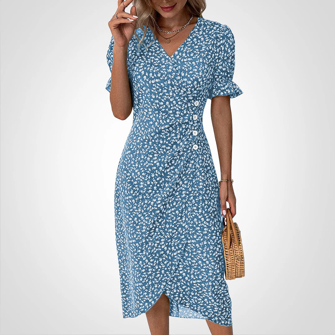 Merly - Kleid mit geblümtem V-Ausschnitt - Image 2