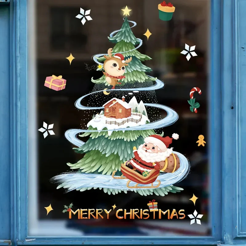 MerryScenes | Transparente Glasaufkleber für festliche Fenster - Image 4