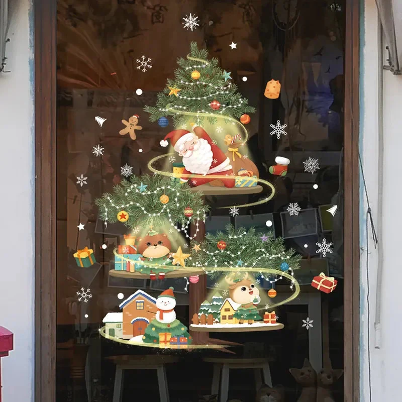 MerryScenes | Transparente Glasaufkleber für festliche Fenster - Image 5