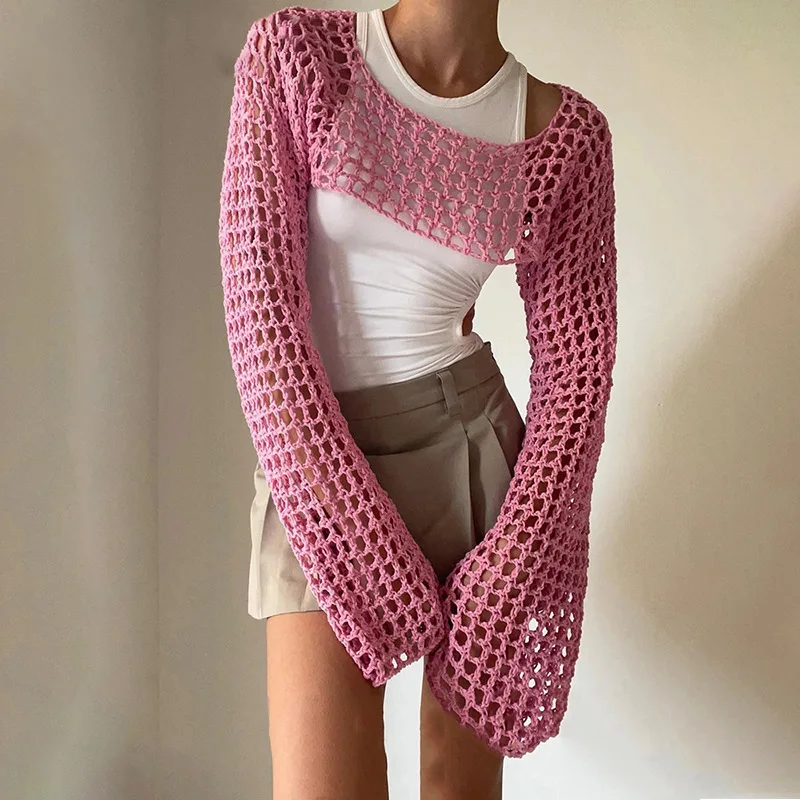 Mesh Crop Oberteil für Damen - Image 17