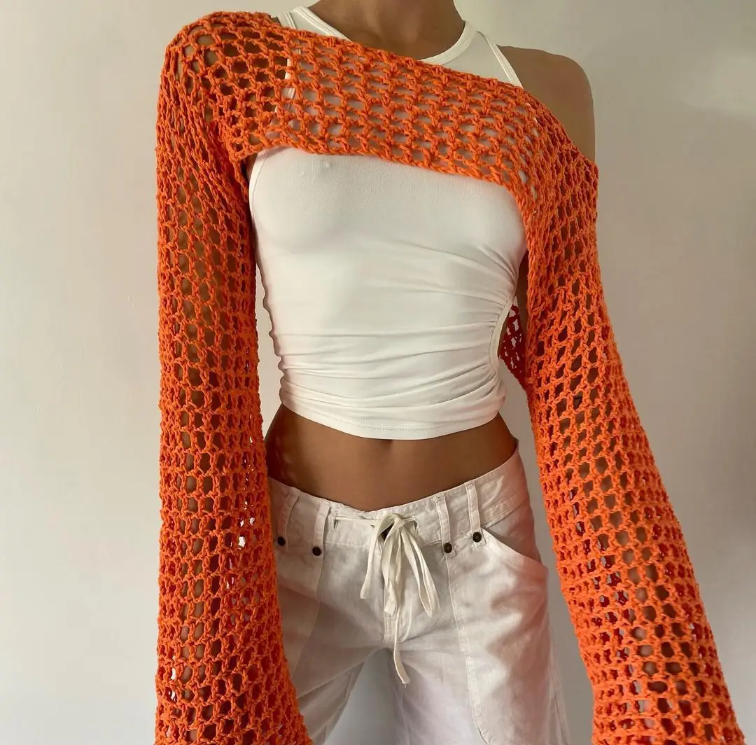 Mesh Crop Oberteil für Damen - Image 18