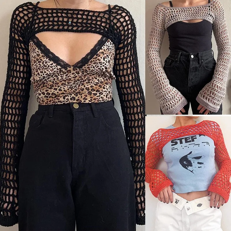 Mesh Crop Oberteil für Damen - Image 3