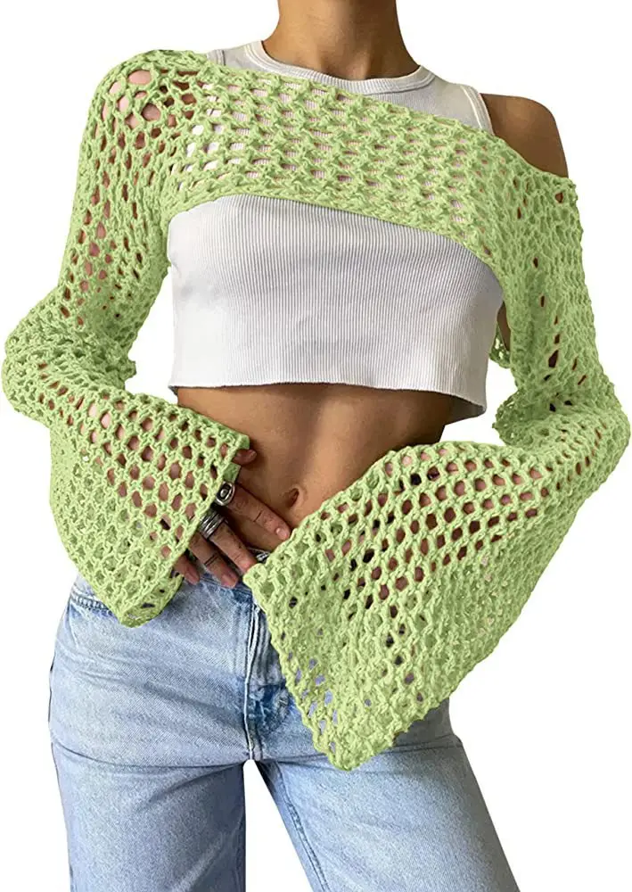 Mesh Crop Oberteil für Damen - Image 8