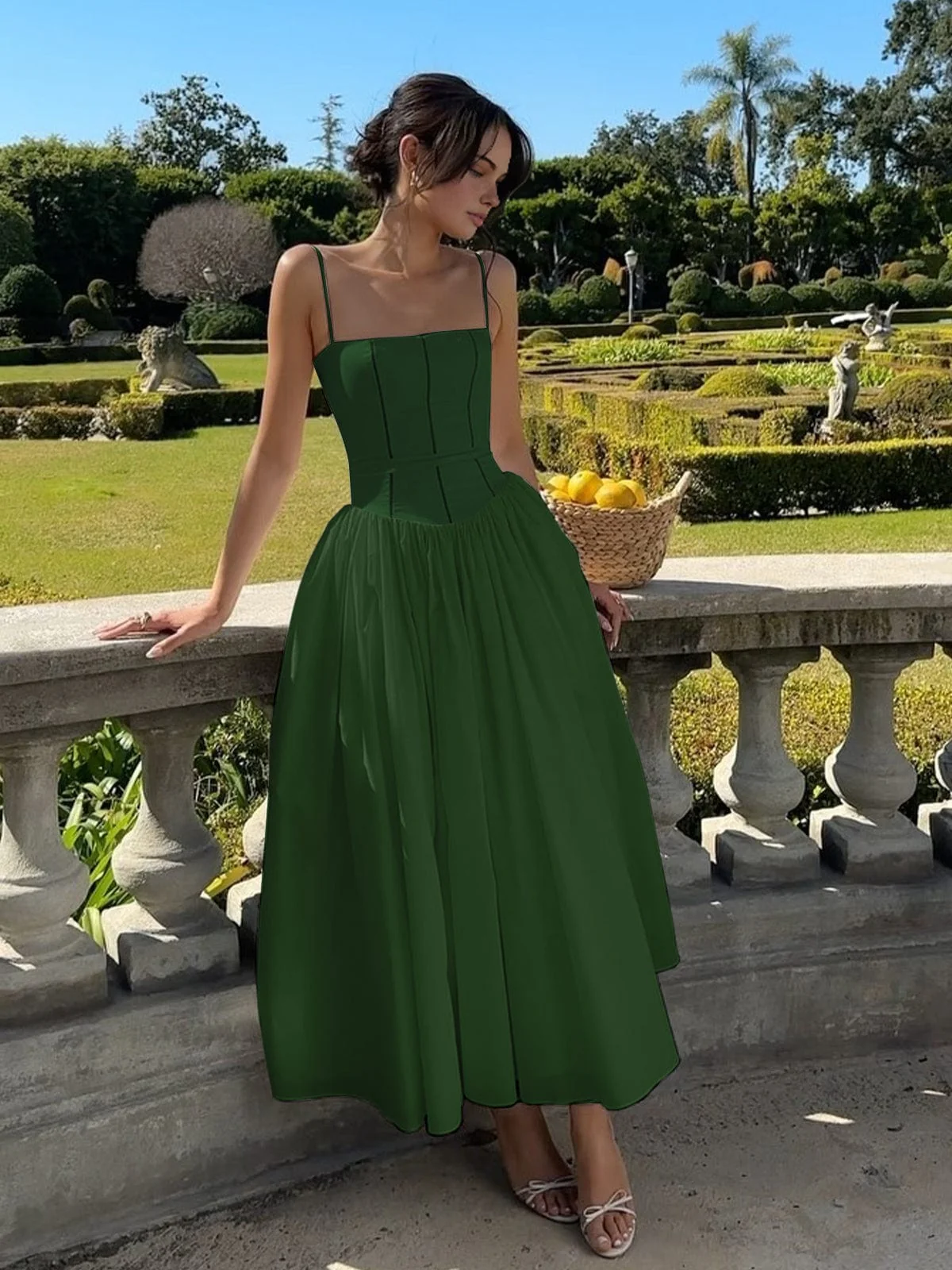 Mia | Elegantes Corsagen-Midikleid mit Spaghettiträgern – Feminine Raffinesse - Image 7