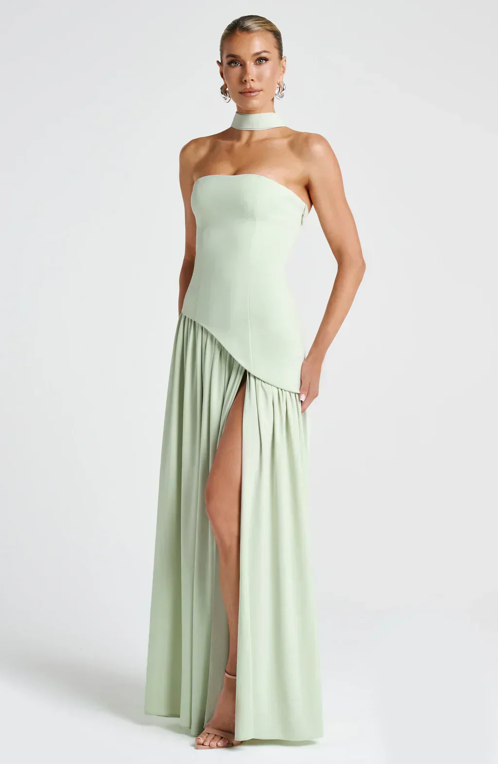 Micah | Elegantes Langes Kleid mit Schlitz - Image 6