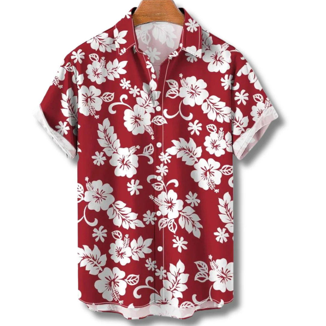 Michael | Hawaiianisches Kurzarmhemd mit floralem Allover-Print - Image 2