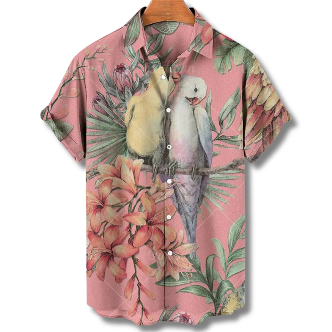 Michael | Hawaiianisches Kurzarmhemd mit floralem Allover-Print - Image 3