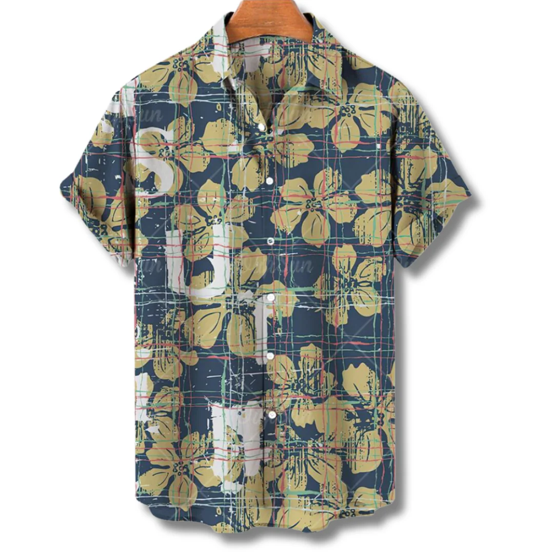 Michael | Hawaiianisches Kurzarmhemd mit floralem Allover-Print - Image 4