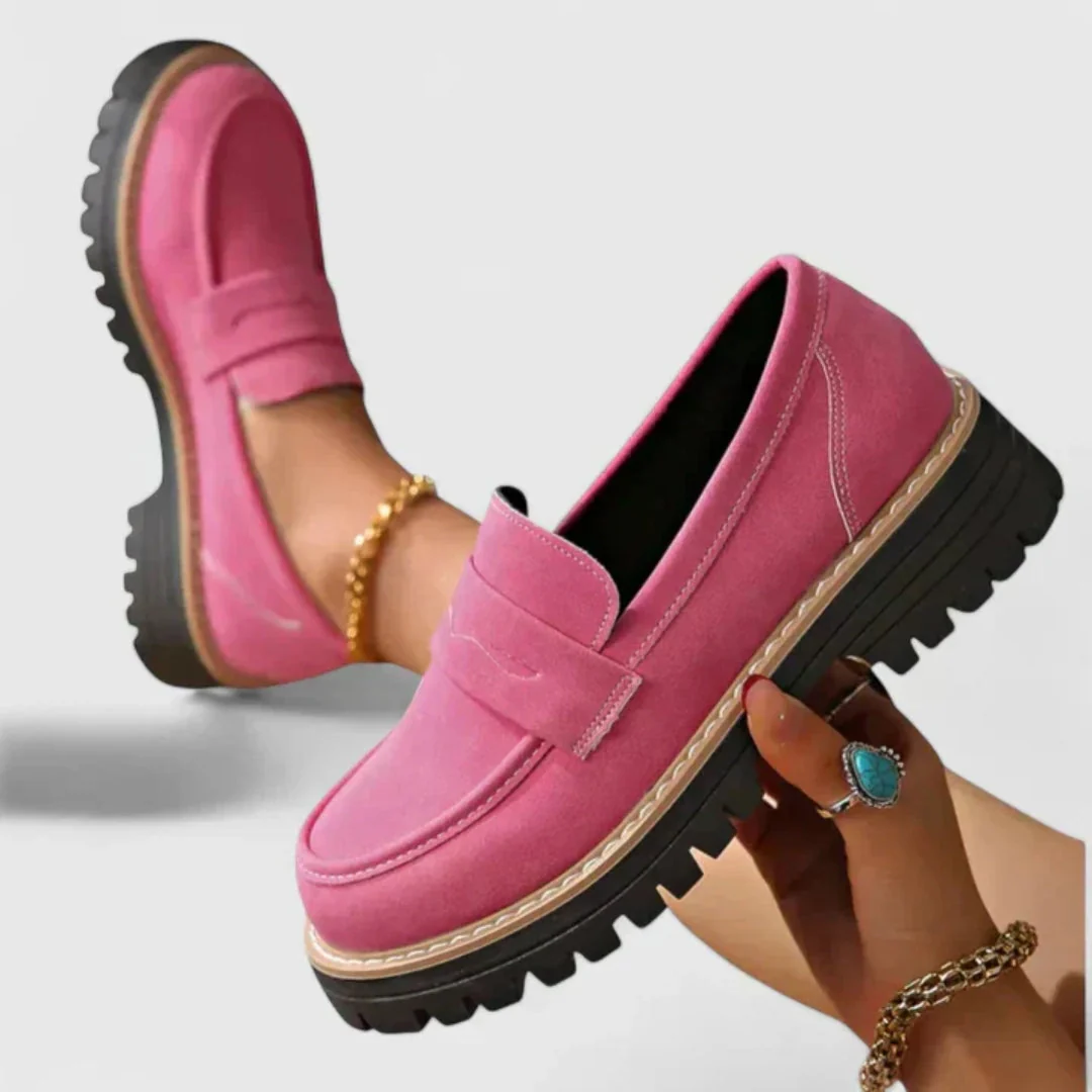 Michaela | Damen Slip-On Chunky Loafer Schuhe - Image 2