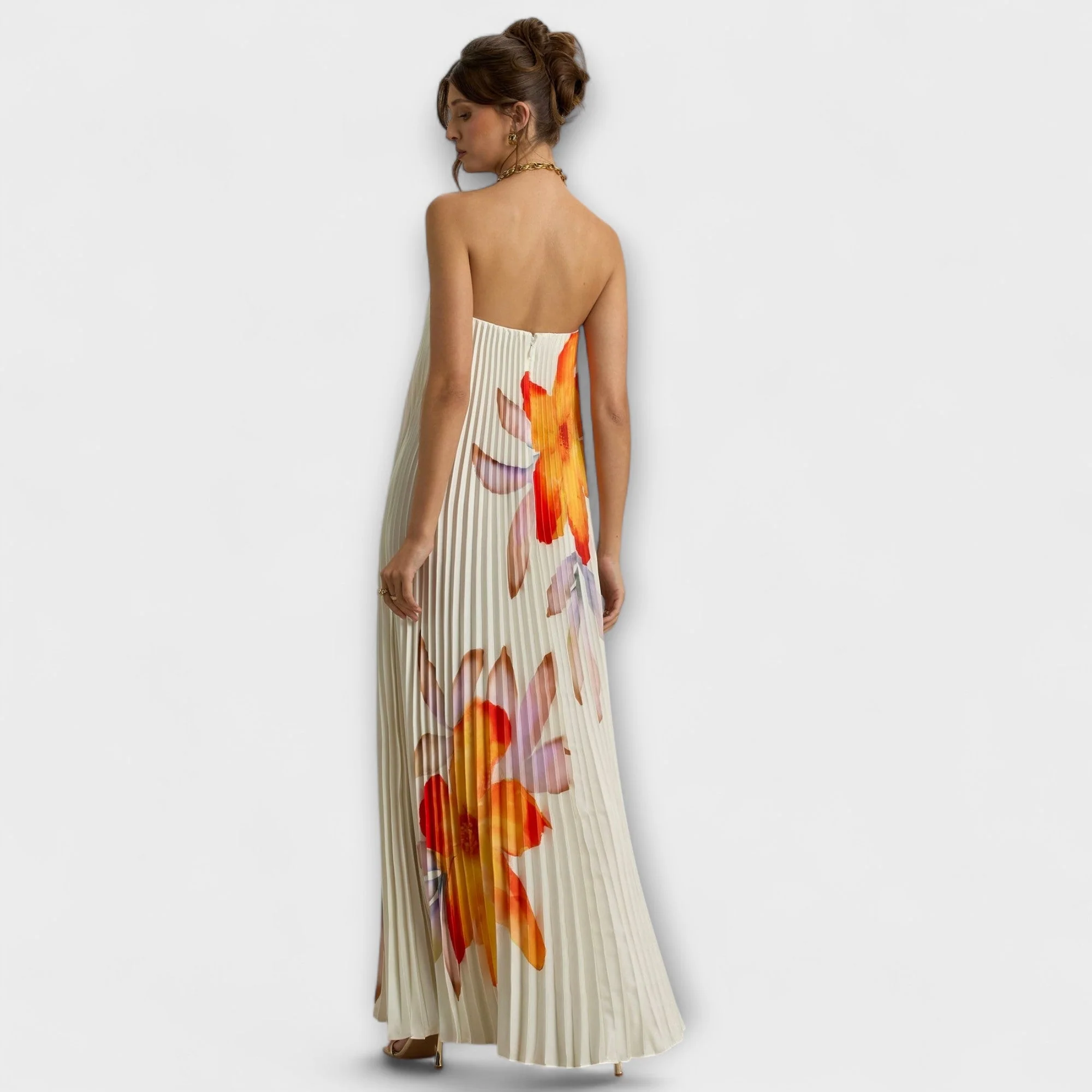 Michelle - Sweetheart Maxikleid mit Orangenblüten - Image 6