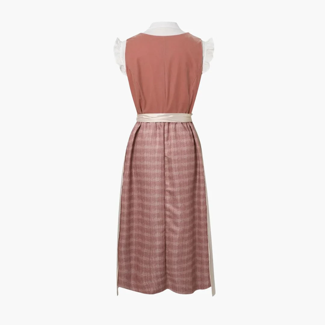 Midi Dirndl kleid mit Schürze für Damen - Oktoberfest 2025 - Image 2