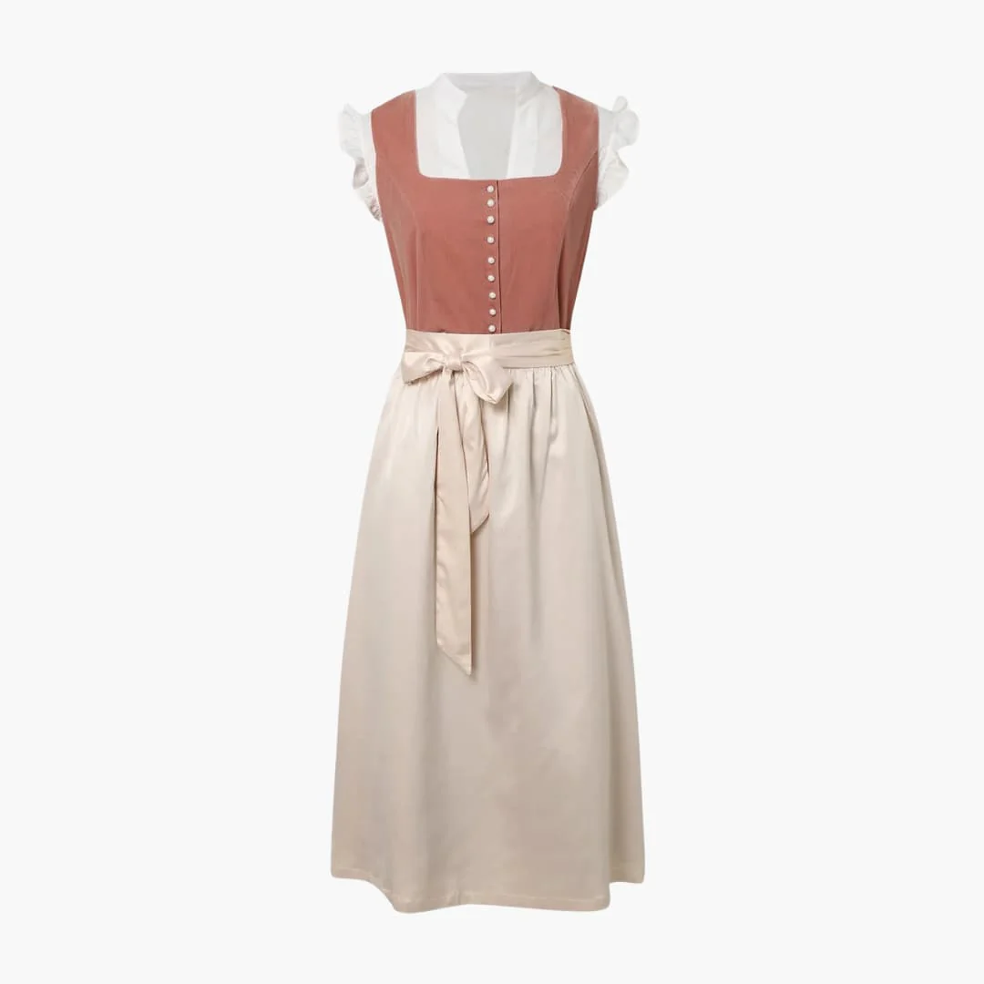 Midi Dirndl kleid mit Schürze für Damen - Oktoberfest 2025 - Image 9